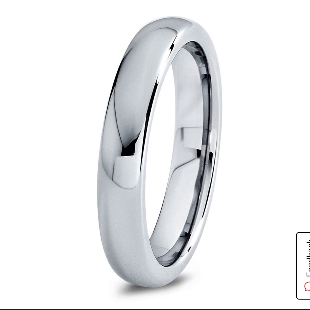 Tungsten wedding band 4mm
